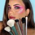 EIGSHOW Beauty Face 5-COLOR SERIES - 9 PCS MAKEUP BRUSH KIT WITH A POUCH